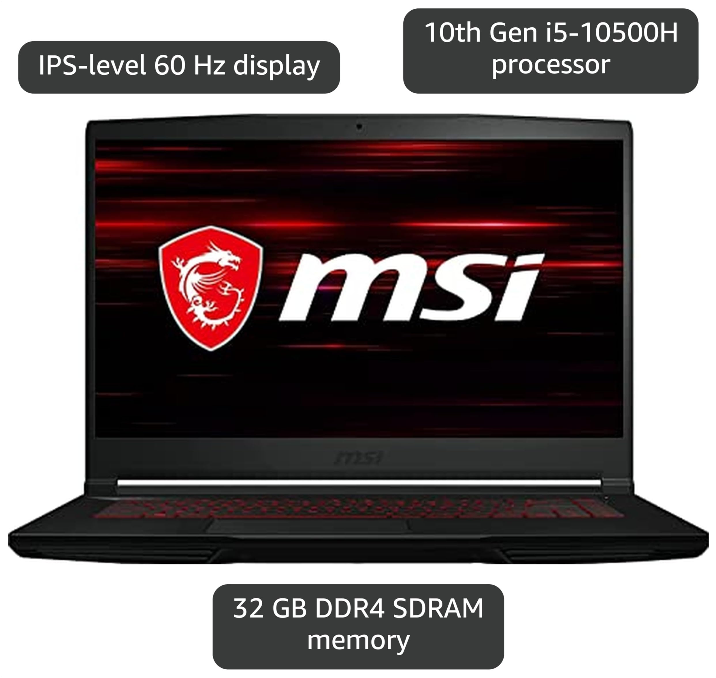 Amazon.com: msi GF63 Gaming Laptop, 15.6
